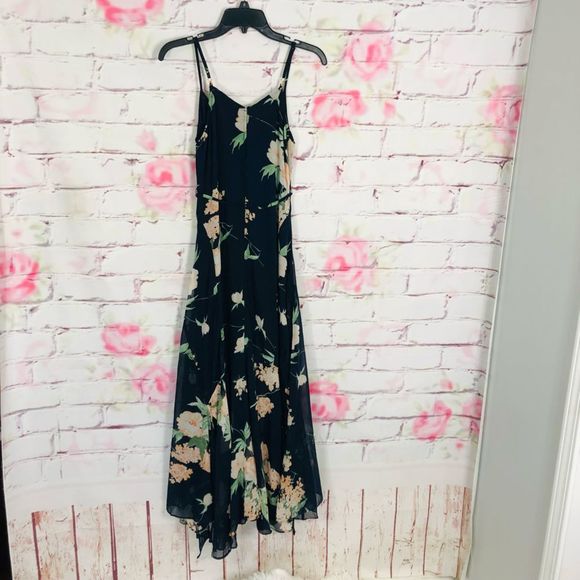 Feeling Freesia Navy Blue Floral Print Maxi Dress - Picture 9 of 12